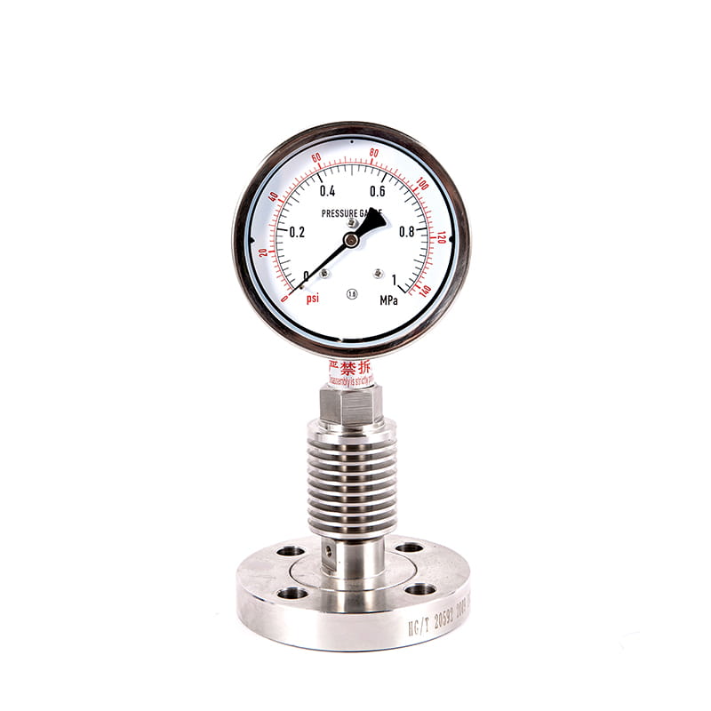 Série Y-M Všechny měřidla pro tlakové měřidla sanitárních sterilních sanithragmu z nerezové oceli